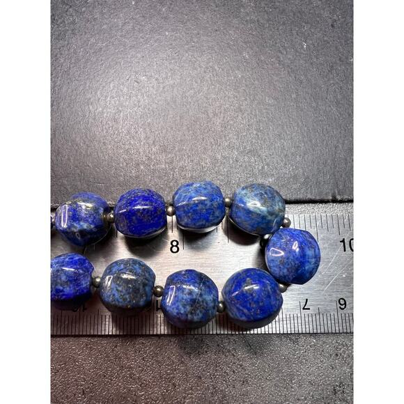 NEW lapis and sterling silver 18 inch necklace - Picture 8 of 15